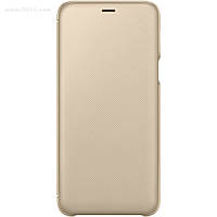 Чохол Wallet Cover для Samsung Galaxy A6 Plus 2018 (A605) Gold ORIGINAL 100%