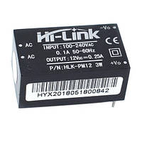 Преобразователь напряжения 220В-12В AC-DC 0.25А Hi-Link HLK-PM12