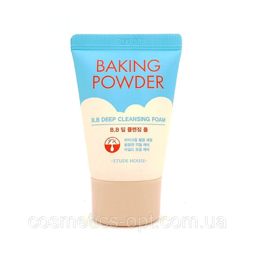 Пінка для вмивання із содою та цитрусами Etude House Baking Powder B.B. Deep Cleansing Foam, 30 ml