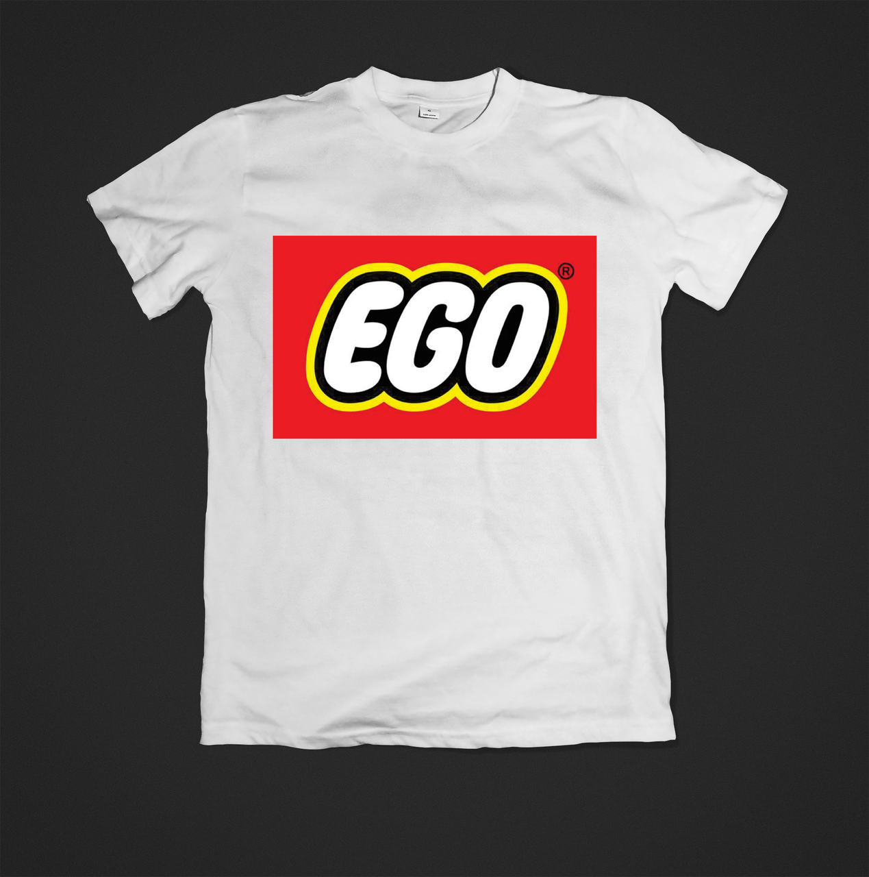 Футболка чоловіча з модним принтом ego, фото 1