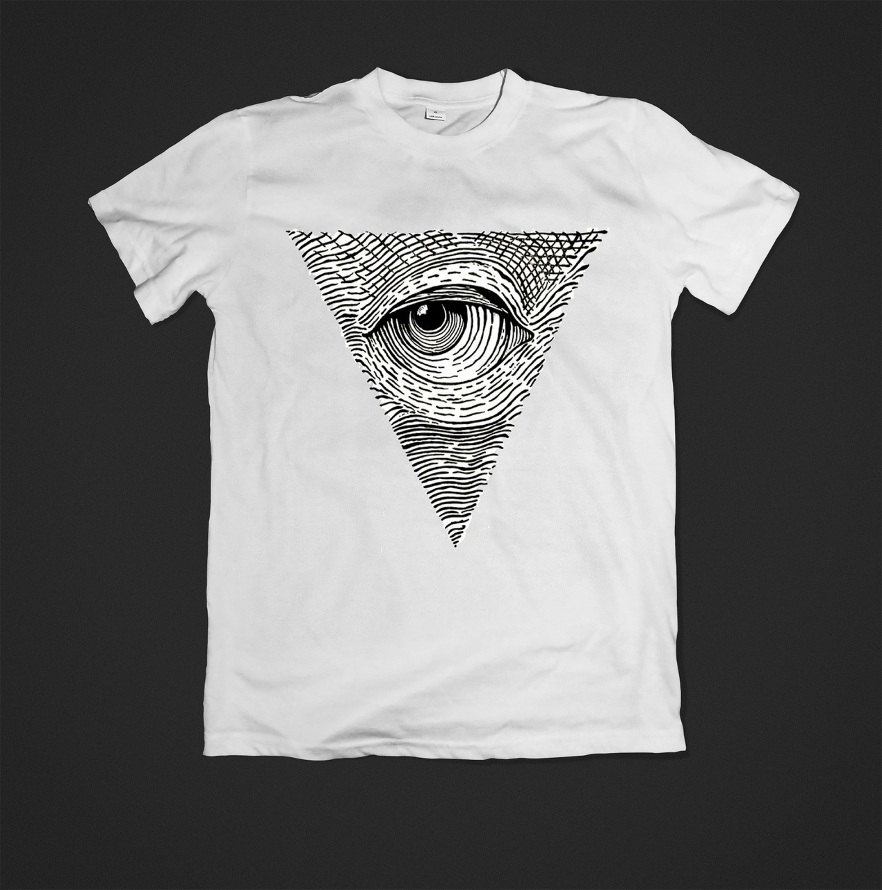 Футболка чоловіча з модним принтом Eye, фото 1