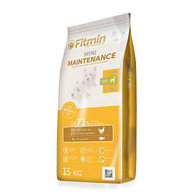 Fitmin dog mini maintenance-1,5 kg / повноцінний корм середньої калорійності для дорослих собак малих порід, Лорі 1,5 кг