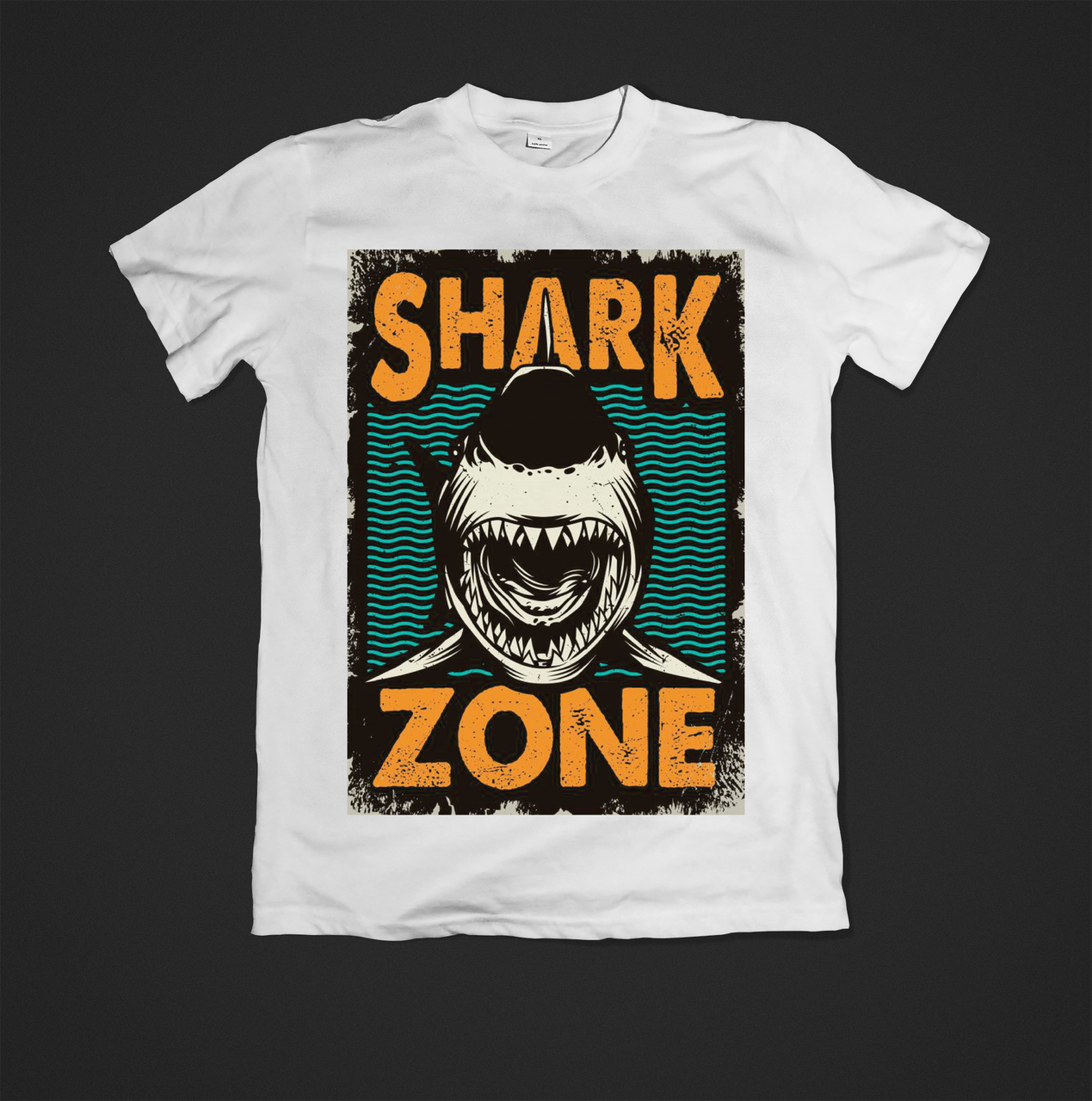 Футболка YOUstyle shark zone 0389 L White