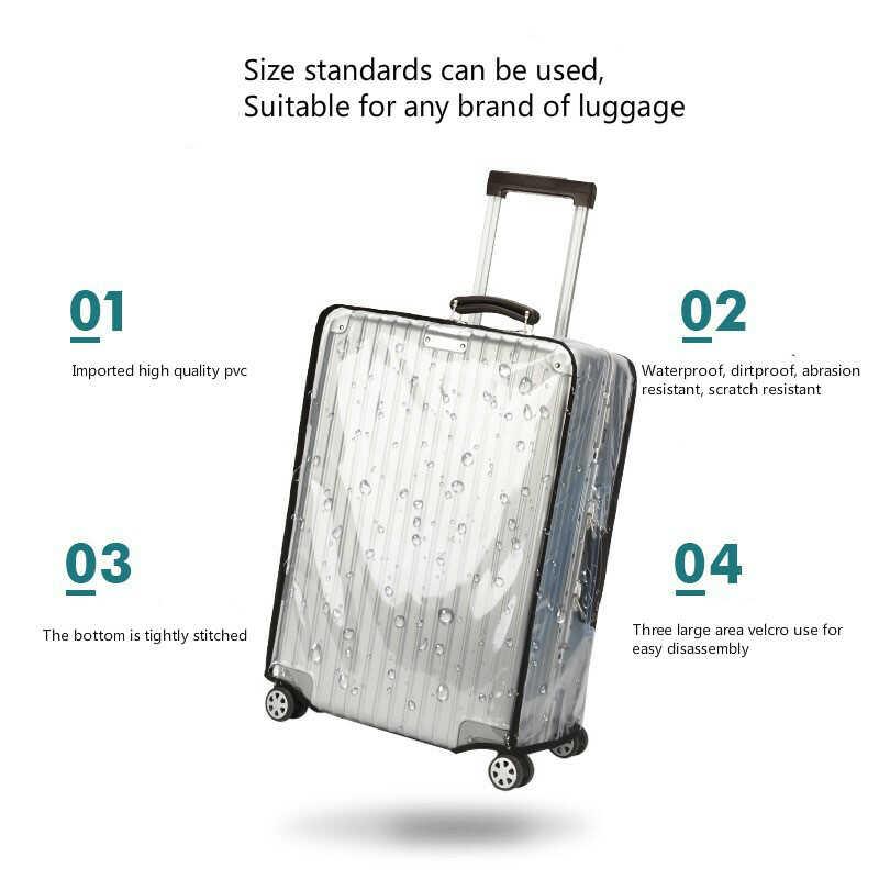 Чехол на чемодан прозрачный CoverCase размер L 28" (T-18953) - фото 4 - id-p1185697426