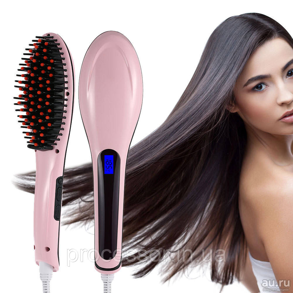 Гребінець-випрямляч FAST HAIR STRAIGHTENER HQT-906+LED
