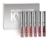Набір матових рідких помад Kylie Holiday Edition 6 шт Оригінал! Made in U.S.A., фото 4
