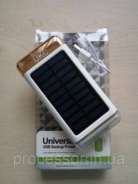 Сонячний зарядний пристрій Power Bank UKC 33000mAh з ліхтарем