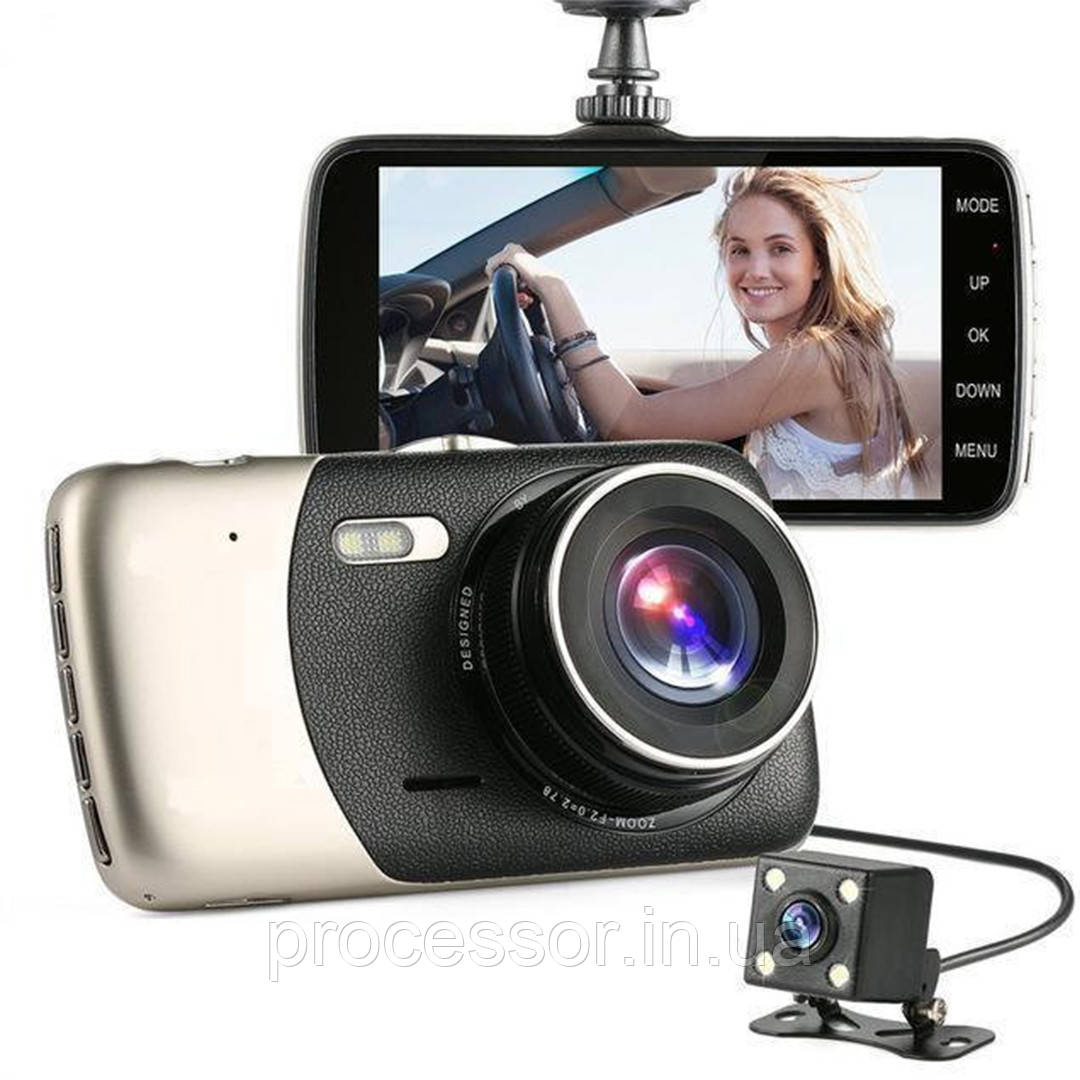 Автомобільний Відеореєстратор Full Hd з камерою заднього виду DVR CD 812