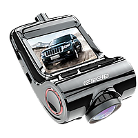 Преміальний Відеореєстратор в автомобіль DVR 7312-V1 WIFI з двома камерами реєстратор автореєстратор парктр