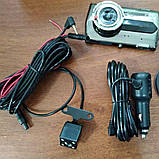 Відеореєстратор автомобільний 2K, парктронік 4', камера зеднего виду широкоуголная лінза, фото 6