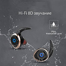 Спортивні вакуумні блютуз навушники безпровідні AWEI T-1 Twins Earphones Bluetooth затички