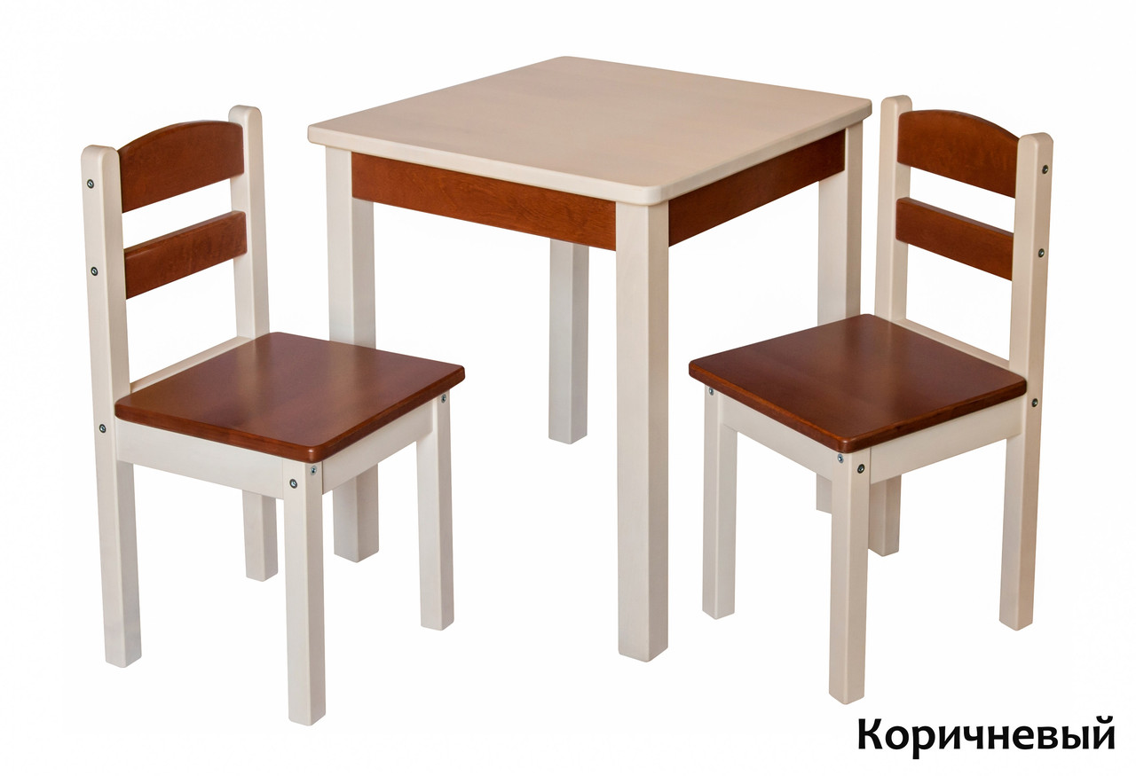 Деревянный столик и 2 стульчика. От производителя. - фото 4 - id-p158289767
