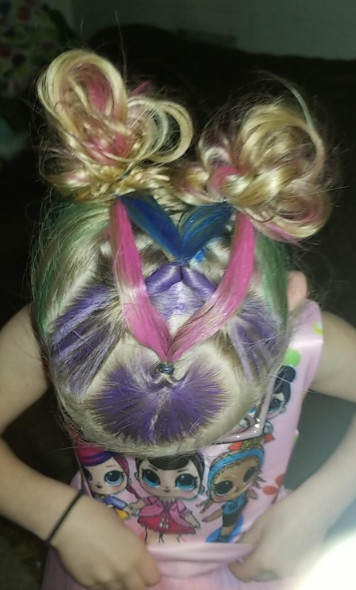 Цветные карандаши мелки для волос GirlZone Hair Chalk Set For Girls качество супер яркие волосы - фото 7 - id-p1185781295