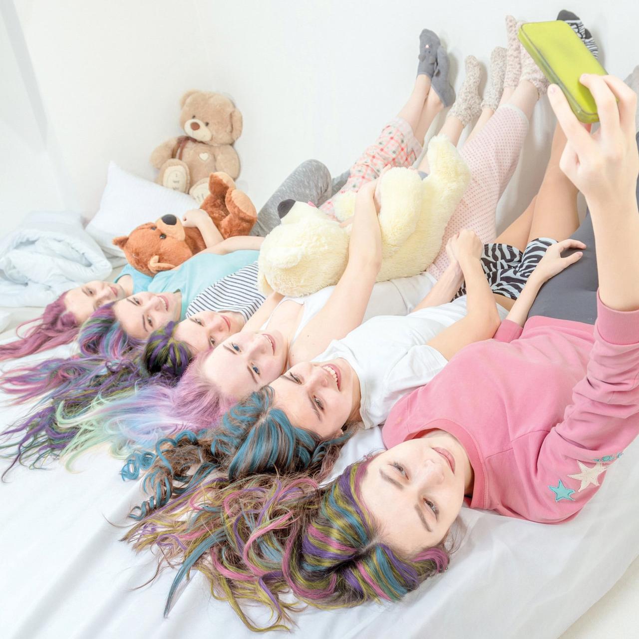 Цветные карандаши мелки для волос GirlZone Hair Chalk Set For Girls качество супер яркие волосы - фото 5 - id-p1185781295