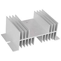 Охолодження для SSR твердотільних реле від 40 А, алюмінієвий радіатор 125*71*50 мм