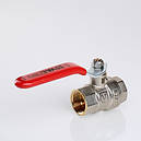 Кран кульовий Valtec BASE DN 1 1/2" (PN 40) внутрішній-внутрішній (Італія) VT.214.N.08, фото 3