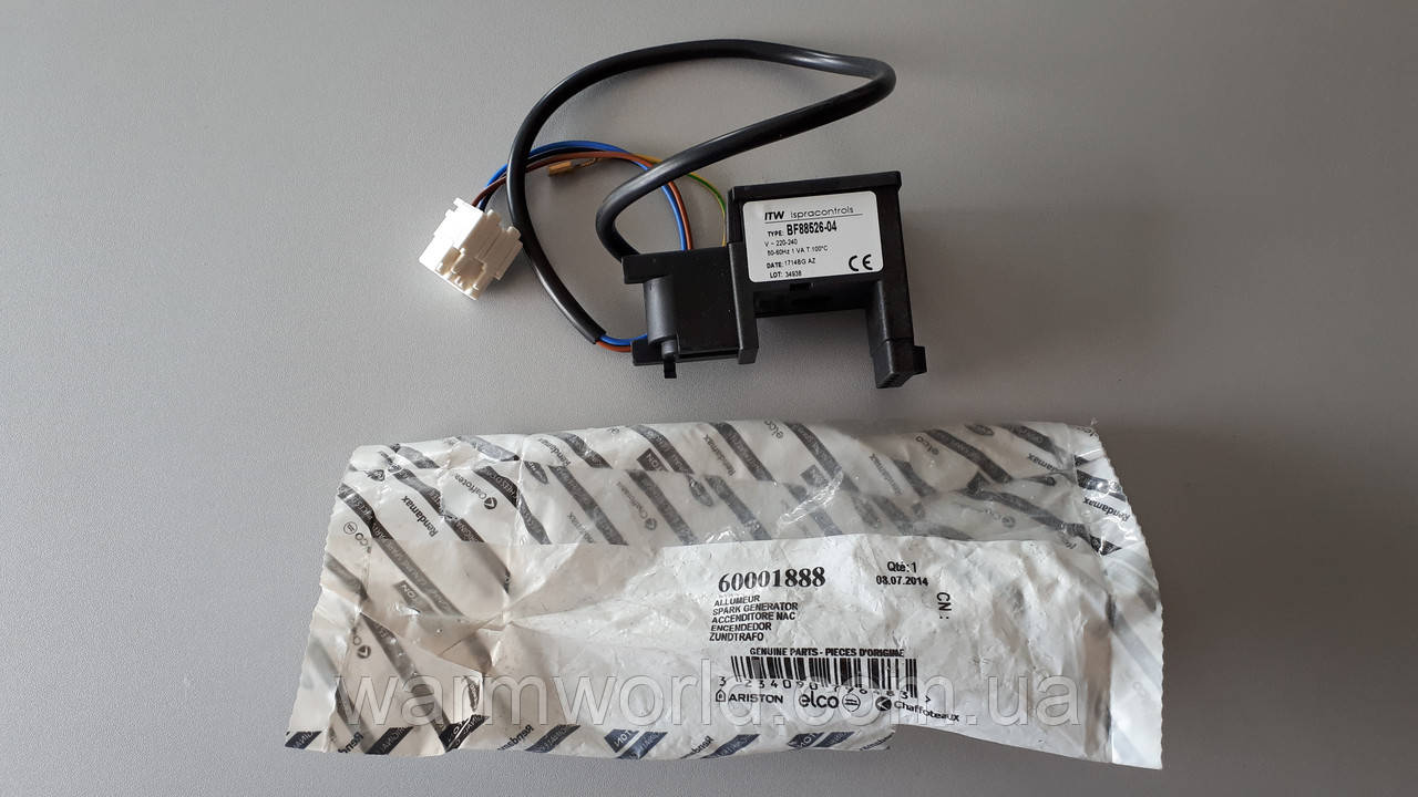 60001888 Генератор, блок розпалу Genus EVO, Clas EVO Ariston