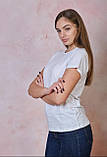 Базова біла жіноча футболка Футболка жіноча, фото 2