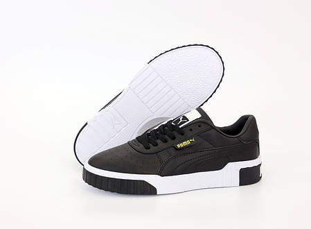 Жіночі кросівки Puma Cali. Mono Black. ТОП репліка ААА класу., фото 2