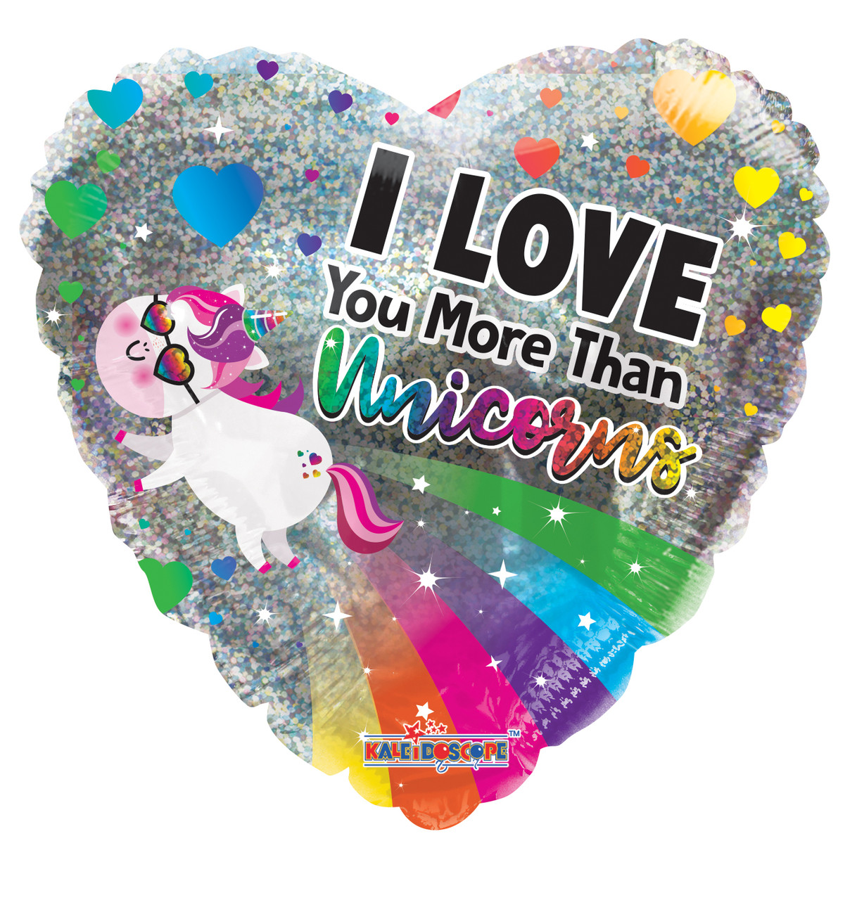 K 18" I Love You More Than Unicorns (Я Люблю Тебе більше, ніж Єдинорогів)