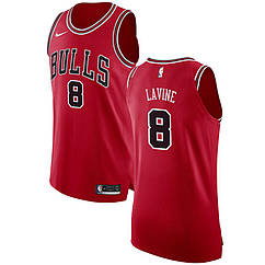 Чоловіча майка червона Nike Lavine #8 Swingman Jersey команда Чикаго Буллз