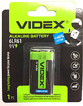 Батарейка Videx крона alkaline 1604A техніка/1604/9V/1шт/10/ (300 шт/ящ)