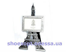 Фоторамка "Ейфелева вежа" металева кована з кристалами 18х9 см