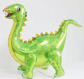Фольгована куля 3D Динозавр Зелений. Розмір 92*57 см.В індивідуальному пакованні.