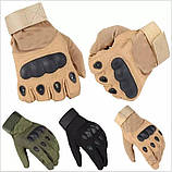 Полнопалые тактичні рукавички репліка Оклі койот, фото 2