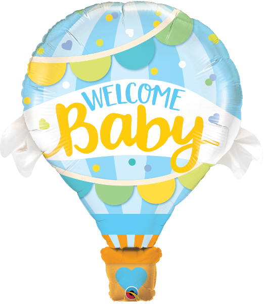 Q 42" Welcome Baby Blue ("Добро Пошкодувати Малюк" Синій) В УП