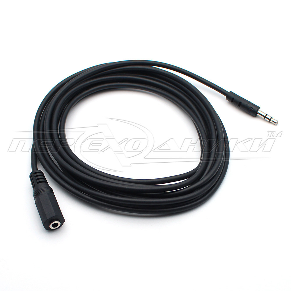 Аудио кабель удлинитель AUX 3.5 mm jack (эконом качество), 3 м - фото 3 - id-p498471615