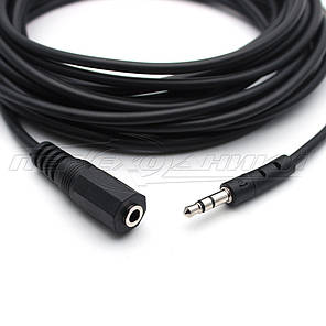 Аудіокабель подовжувач AUX 3.5 mm jack, 5 м, фото 4