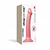 Насадка для страпона Strap-On-Me Mono Density Dildo Rose M, диам. 3,3см, однослойный силикон, гибкий 777Shop.com.ua, фото 4