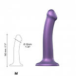 Насадка для страпона Strap-On-Me Mono Density Dildo Violet M, діам. 3,3 см, одношаровий силікон, гибк 777Store.com.ua, фото 3