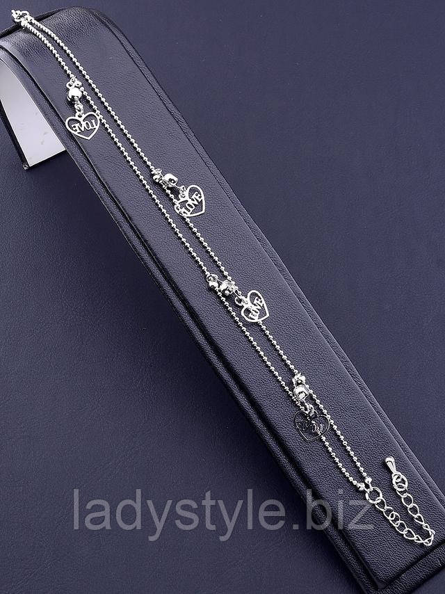 Серебристый браслет от студии LadyStyle.Biz серьги кольца купить фианиты подарок украшения юбилей новый год