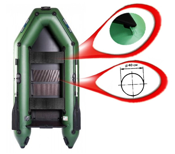 Aqua Storm stm-280-40ps човен Шторм 280 з пересувними сидіннями на 40 балонах