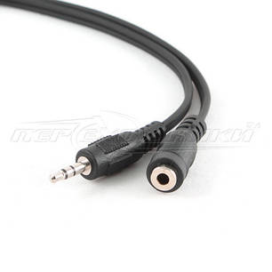 Аудіокабель подовжувач AUX 3.5 mm jack (економність), 5 м, фото 1