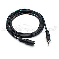 Аудіо кабель подовжувач AUX 3.5 mm jack (економ якість), 1.5 м, фото 4