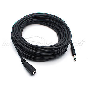 Аудіокабель подовжувач AUX 3.5 mm jack (економність), 5 м, фото 2