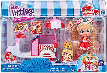 Shopkins Шопкинс Стейсі на скутере Real Littles Stacey Cakes  оригинал от Moose