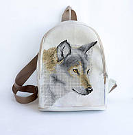 Рюкзак пошитий під вишивку Вовк