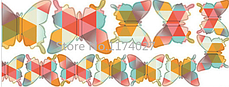Наклейка на стіну "12 шт. 3D метелики наклейки "кольорові трикутники", фото 3