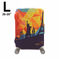 Чохол на валізу CoverCase Travel Background розмір великий L 26-28" (CC-18999)