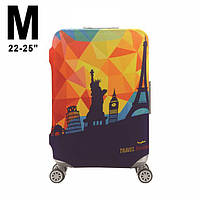 Чохол на валізу CoverCase Travel Background розмір середній M 22-25" (CC-18995)