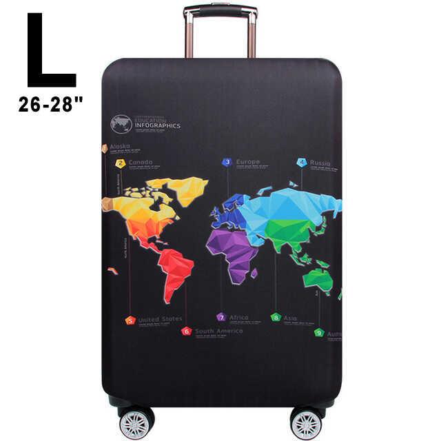 Чохол на валізу CoverCase World Map розмір великий L 26-28" (CC-18983), фото 1