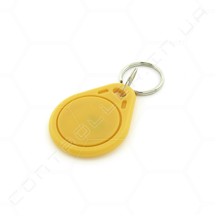 Брелок RFID/NFC Mifare Mf1 S50 13.56 MHz Желтый