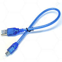 Кабель USB type A - mini USB. 29 см