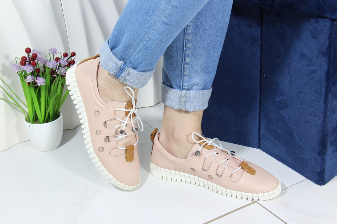 Мокасини турецькі Aras Shoes 19740-PUDRA