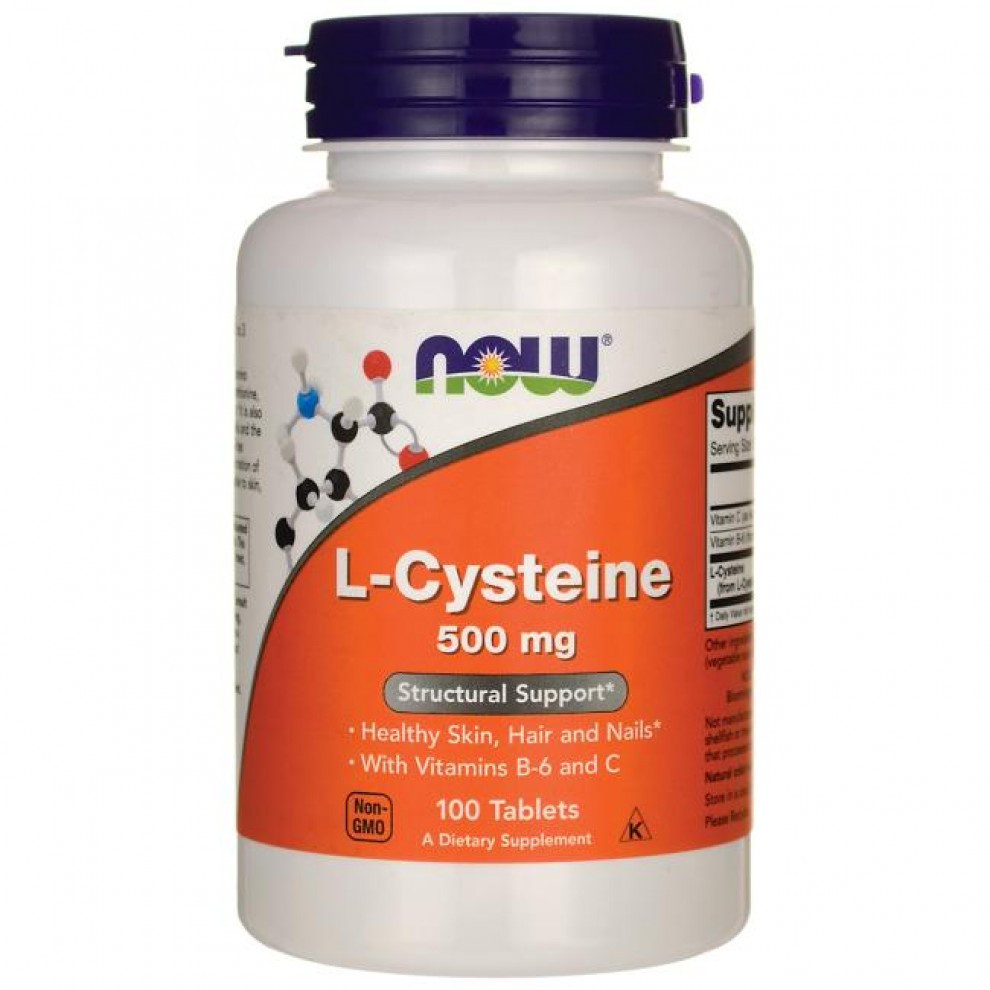 Амінокислоти - Л-Цистеїн - NOW Foods L-Cysteine 500 mg / 100 tabs