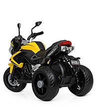Дитячий мотоцикл триколісний жовтий MP3 Bambi M 4152EL-6, фото 4